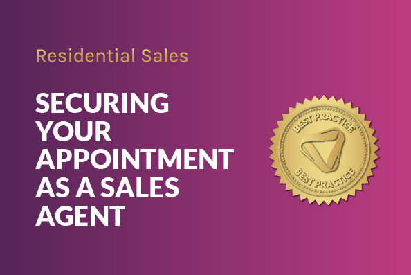 Securing your appointment as a Sales Agent